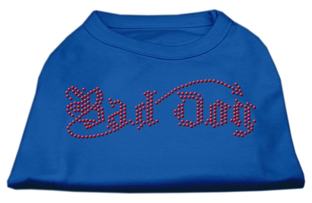 Bad Dog Rhinestone Shirts Blue XS